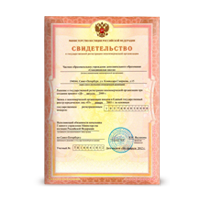 Свидетельство<br>МинЮст РФ